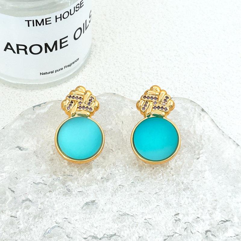 Tide Retro Matte Stud Earrings Design Light Luxury Earrings синій
Tide Retro Matte Stud Earrings Design Light Luxury Earrings синій