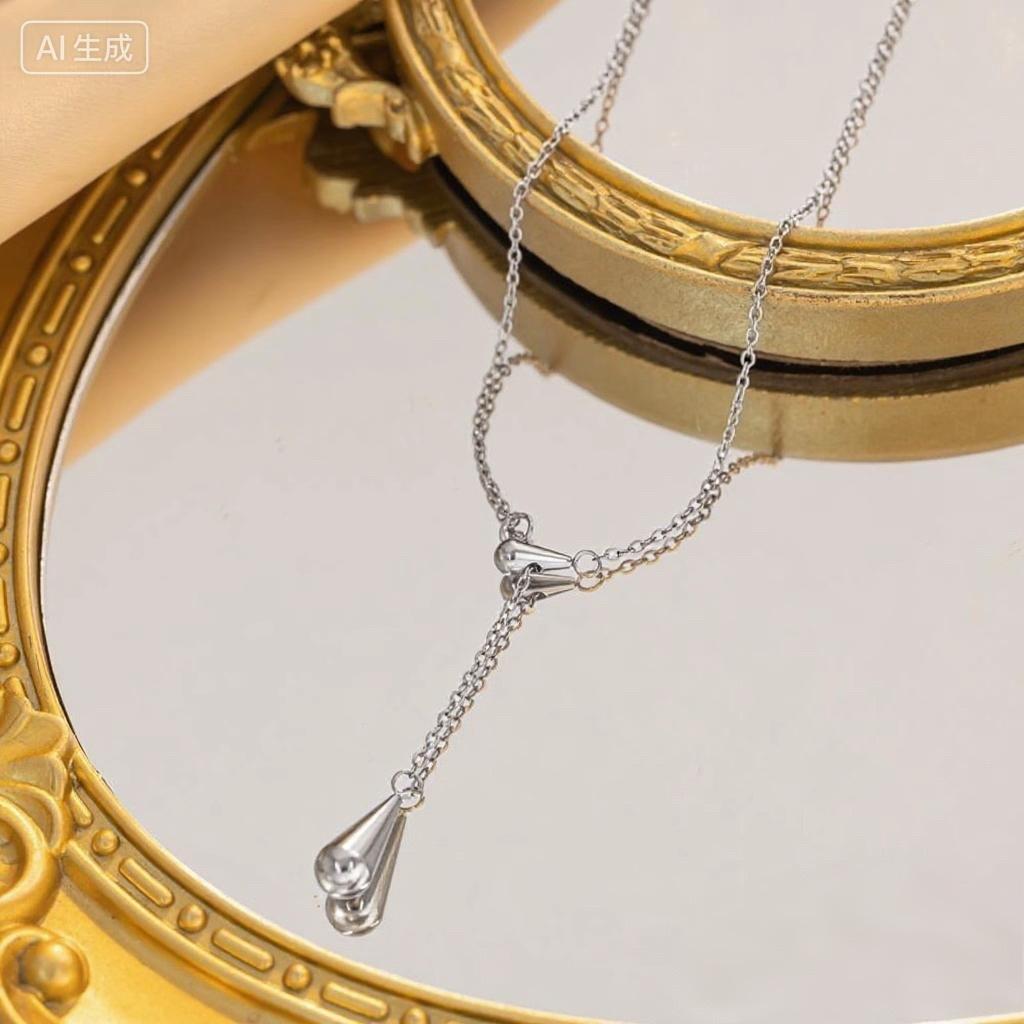 Trendy Simple Water Drop Pendant Necklace for Women Stainless Steel Water Drop Tassel Fashion Jewelry Accessories Gifts
Trendy Simple Water Drop Pendant Necklace for Women Stainless Steel Water Drop Tassel Fashion Jewelry Accessories Gifts