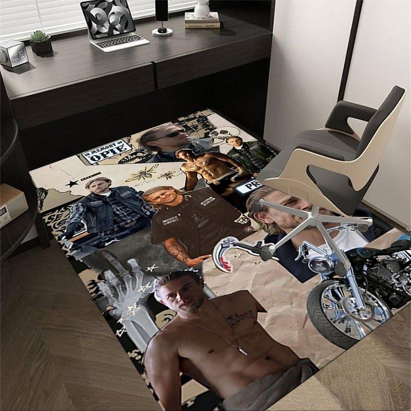 1pc Sons of Anarchy themed Office Carpet Chair Mats - durable polyester rug for home theater, office, dorm room decor - tA45 60cm by 90cm
1pc Sons of Anarchy themed Office Carpet Chair Mats - durable polyester rug for home theater, office, dorm room decor - tA45 60cm by 90cm