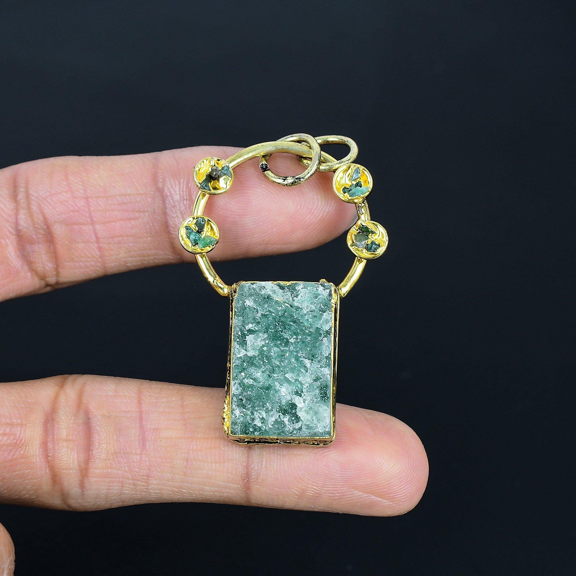 Indicolite Copper Electroformed Pendant, Handmade Gemstone Pendant Jewelry, Gifts For Wife Brand New Pendant 2.55 Inches
Indicolite Copper Electroformed Pendant, Handmade Gemstone Pendant Jewelry, Gifts For Wife Brand New Pendant 2.55 Inches