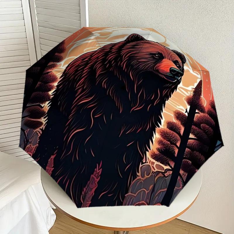 1pc Grizzly Bear Forest Sunset Umbrella with Plastic Handle,Suitable for All Seasons Home Travel Outdoor UmbrellaDD099
1pc Grizzly Bear Forest Sunset Umbrella with Plastic Handle,Suitable for All Seasons Home Travel Outdoor UmbrellaDD099