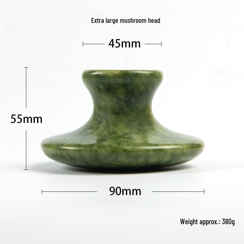 Large Natural Xiuyan Jade Mushroom Head Massager - Gua Sha Beauty Tool for Full-Body Massage
Large Natural Xiuyan Jade Mushroom Head Massager - Gua Sha Beauty Tool for Full-Body Massage