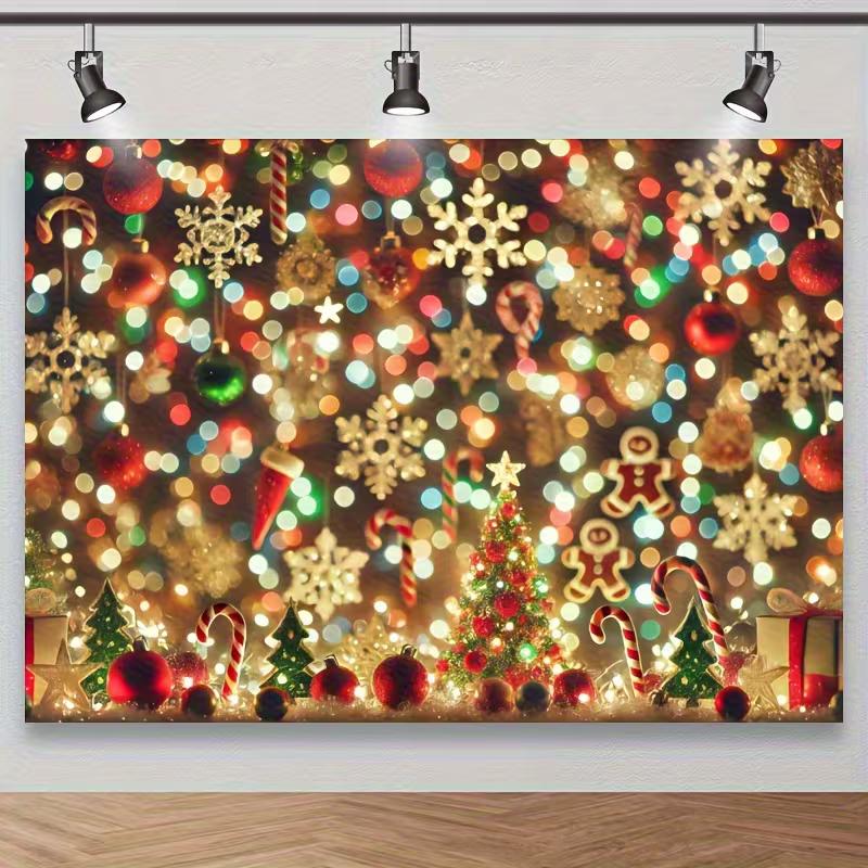 2D Festive Christmas Wall Decor, Blurry Lights & Gingerbread Man Tapestry 47.2x31.5inch/120*80cm
2D Festive Christmas Wall Decor, Blurry Lights & Gingerbread Man Tapestry 47.2x31.5inch/120*80cm