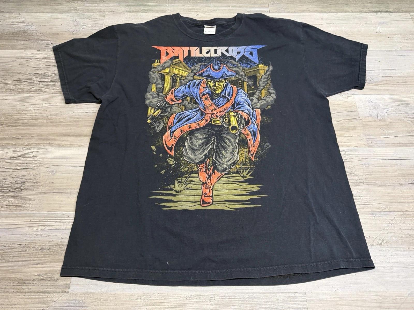 Battlecross T-Shirt Sz XL Extreme Thrash Metal Black Zombie Patriot Paul Revere L
Battlecross T-Shirt Sz XL Extreme Thrash Metal Black Zombie Patriot Paul Revere L