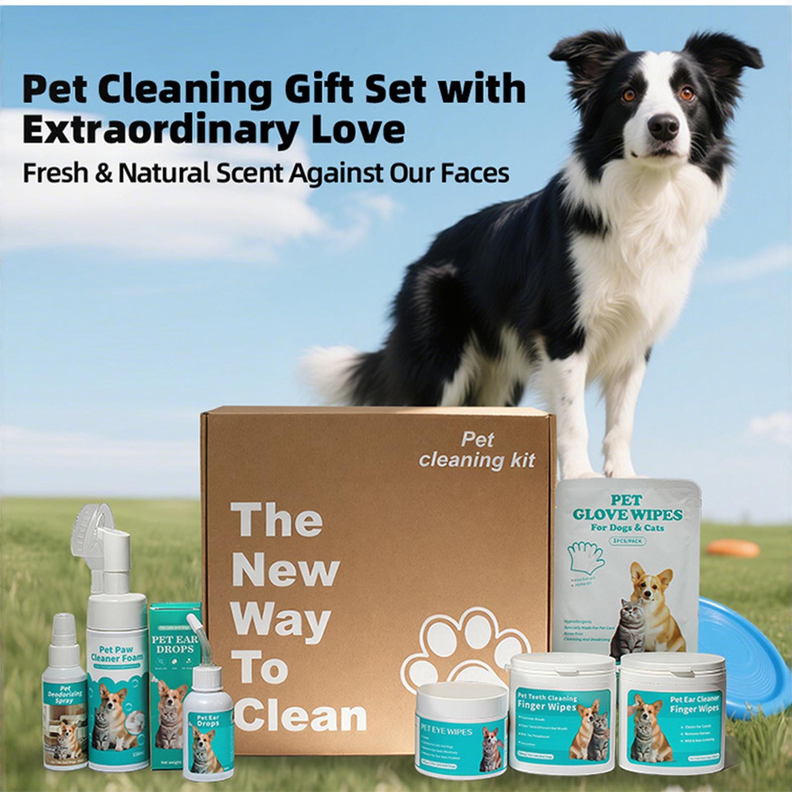 Cross-Border Pet Care Gift Set Dog Moisturizing Cleaning Wipes one size зелений
Cross-Border Pet Care Gift Set Dog Moisturizing Cleaning Wipes one size зелений