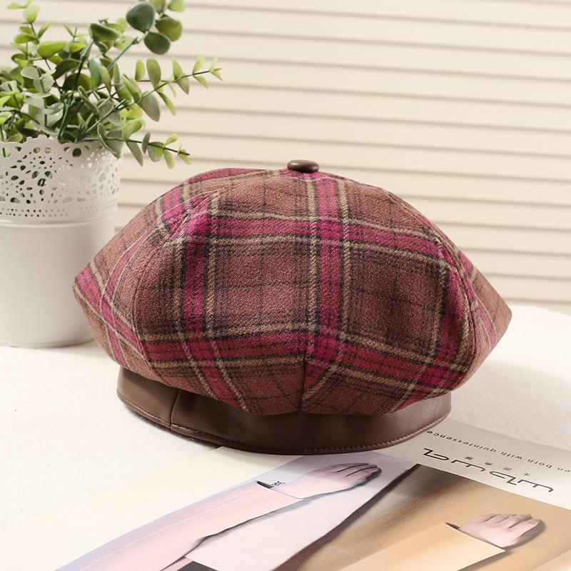 Винтажный клетчатый берет в британском стиле для женщин - полиэстер, дышащий, неэластичный, универсальная модная кепка на осень/зиму ONE SIZE
Винтажный клетчатый берет в британском стиле для женщин - полиэстер, дышащий, неэластичный, универсальная модная кепка на осень/зиму ONE SIZE