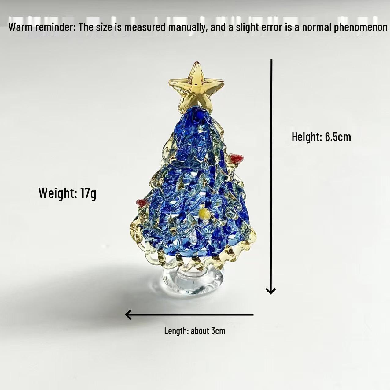 Handmade Glass Hollow Christmas Tree Decoration for Desk, Table, or Car Console
Handmade Glass Hollow Christmas Tree Decoration for Desk, Table, or Car Console