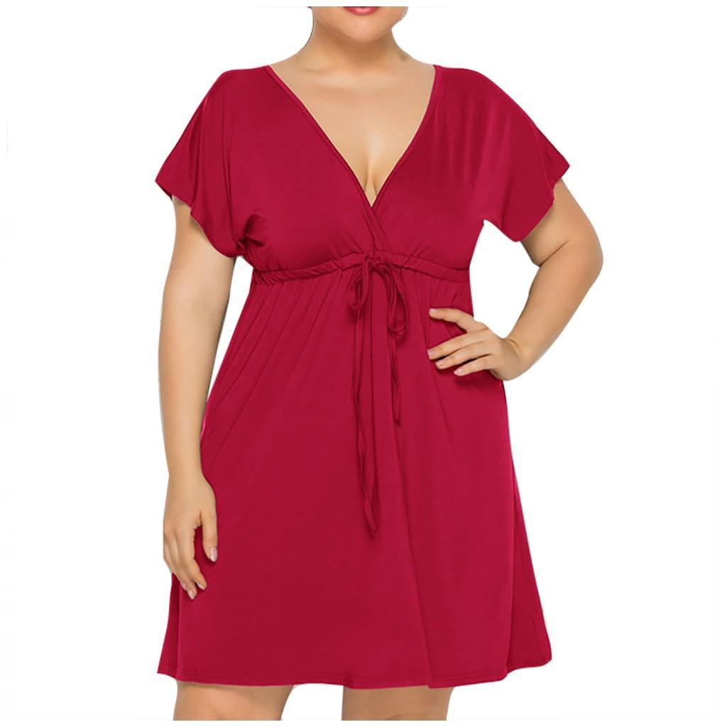 Сексуальное однотонное платье без рукавов с глубоким v-образным вырезом и эластичной резинкой на талии XL красный
Сексуальное однотонное платье без рукавов с глубоким v-образным вырезом и эластичной резинкой на талии XL красный