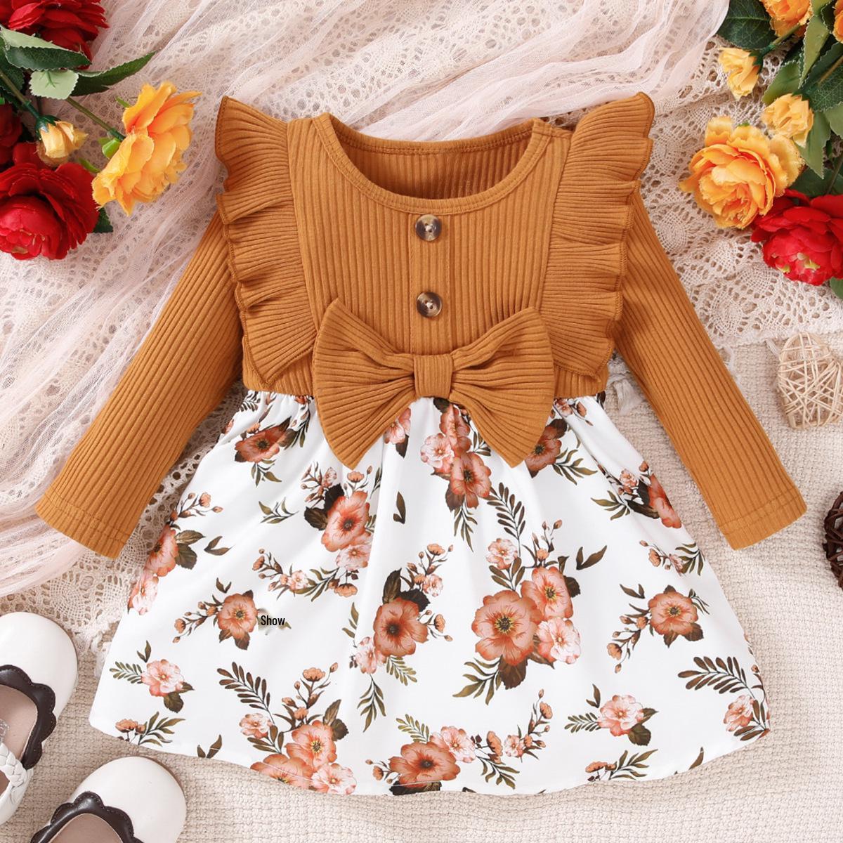 European & American Baby Girls Long Sleeve Printed Dress 18-24 Months светло-коричневого
European & American Baby Girls Long Sleeve Printed Dress 18-24 Months светло-коричневого