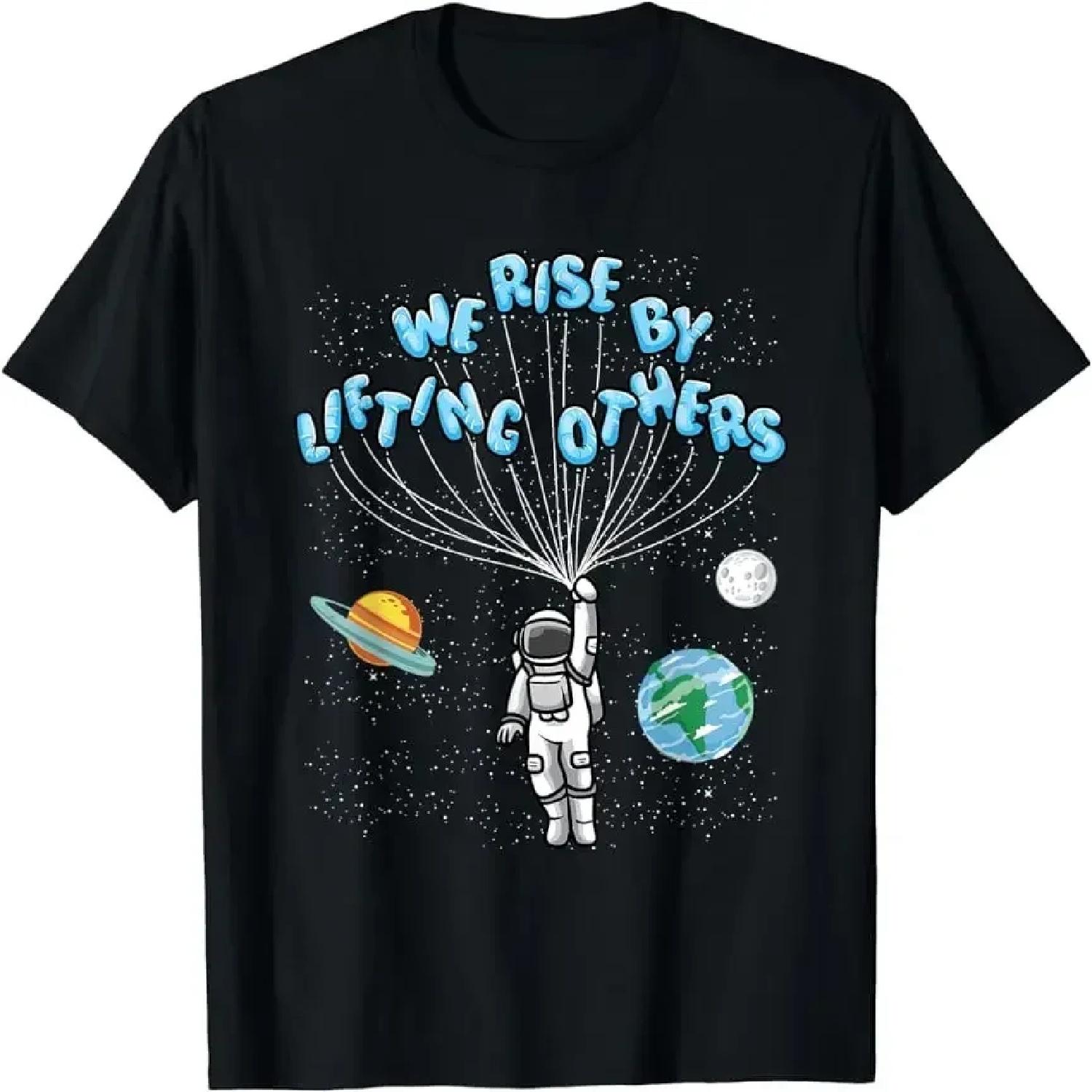 We Rise Motivational Quote T-Shirt Classic Fit Short Sleeve Adult Unisex Style Shirts for Women Graphic Custom Printed TShirts XXXXXL чорний
We Rise Motivational Quote T-Shirt Classic Fit Short Sleeve Adult Unisex Style Shirts for Women Graphic Custom Printed TShirts XXXXXL чорний