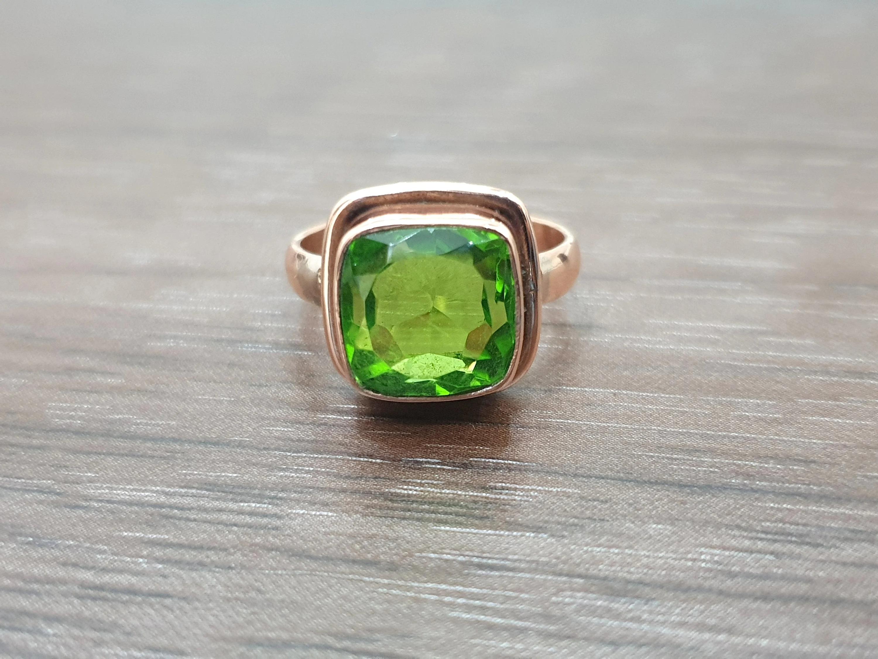 Green Peridot 925 Sterling Silver Rose Gold Fill Ring Jewelry, Handmade Gift Ring 5 рожевий колір золота
Green Peridot 925 Sterling Silver Rose Gold Fill Ring Jewelry, Handmade Gift Ring 5 рожевий колір золота