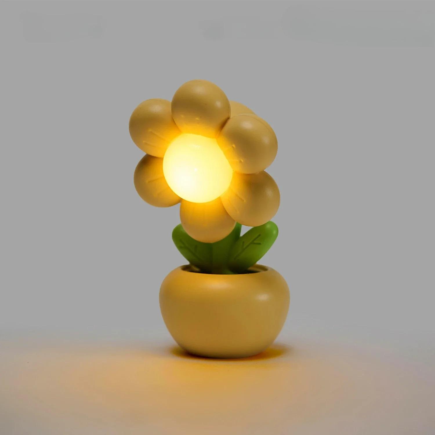 Mini Floral Night Light Cute Bedroom Night Light Children s Room Gift Creative Room Bedroom Decoration Used for Night Lighting 1 pc button жовтий
Mini Floral Night Light Cute Bedroom Night Light Children s Room Gift Creative Room Bedroom Decoration Used for Night Lighting 1 pc button жовтий