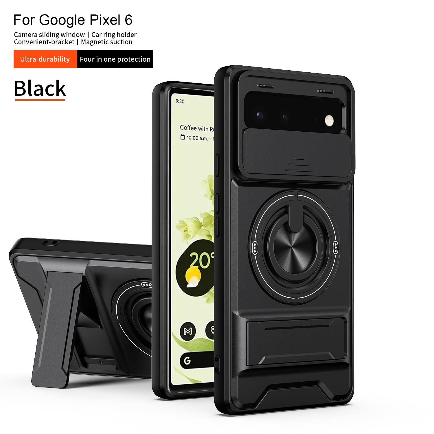Slide Camera Cover Compatible for Google Pixel 6 Case With Built-in Ring Stand and Folding Stand for Google Pixel 6 чёрный
Slide Camera Cover Compatible for Google Pixel 6 Case With Built-in Ring Stand and Folding Stand for Google Pixel 6 чёрный