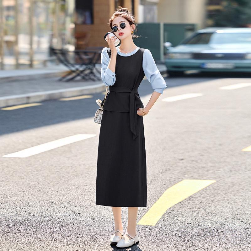 Spring 2025 Two-Piece Set: Stitching Blouse & Mid-Length Slit Skirt - Style HE5015 L (125-140 jin)
Spring 2025 Two-Piece Set: Stitching Blouse & Mid-Length Slit Skirt - Style HE5015 L (125-140 jin)