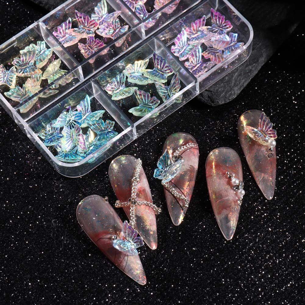 Resin Nail Charms Nail Jewelry 3D Nail Art Drills Nail Rhinestones Butterfly Nail Decorations 1Box
Resin Nail Charms Nail Jewelry 3D Nail Art Drills Nail Rhinestones Butterfly Nail Decorations 1Box