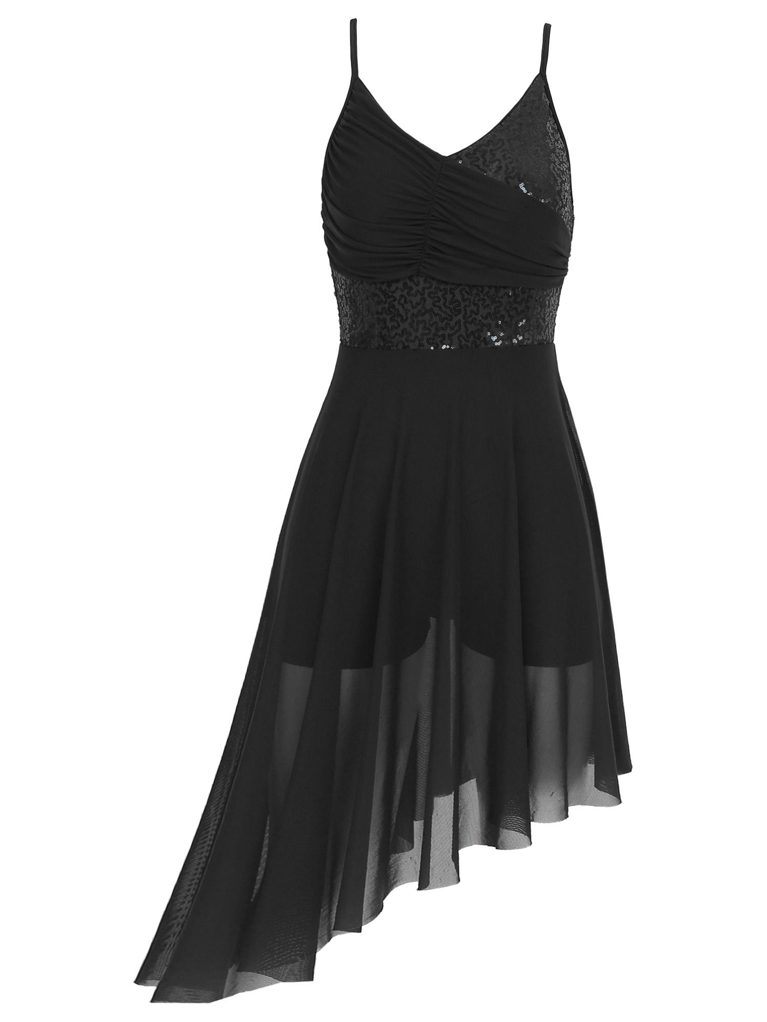 Womens Sparkly Sequin Asymmetrical Hem Dress Spaghetti Shoulder Straps V Neck Front Pleated Dance Costume XL
Womens Sparkly Sequin Asymmetrical Hem Dress Spaghetti Shoulder Straps V Neck Front Pleated Dance Costume XL