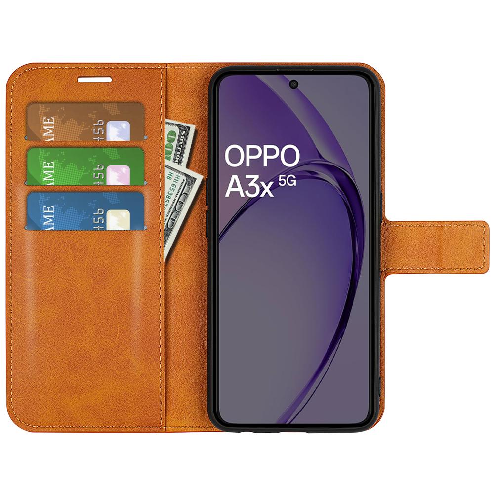 For Oppo A3x 5G/A3x 4G/A3 5G/A3 4G/A60 5G/A40 4G Stand Case Anti-Scratch Calf Texture Leather Phone Cover Light Brown
For Oppo A3x 5G/A3x 4G/A3 5G/A3 4G/A60 5G/A40 4G Stand Case Anti-Scratch Calf Texture Leather Phone Cover Light Brown