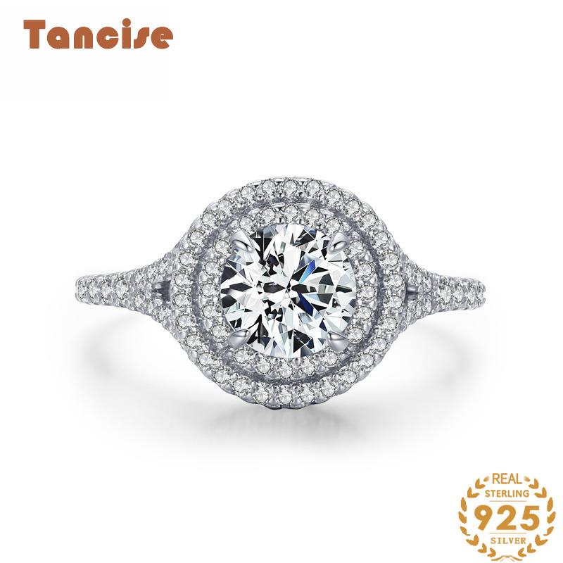 Tancise Classic стерлингового серебра 925 пробы кольцо с цирконом женские ювелирные изделия свадебное обещание вечерние подарок 5 серебряный
Tancise Classic стерлингового серебра 925 пробы кольцо с цирконом женские ювелирные изделия свадебное обещание вечерние подарок 5 серебряный
