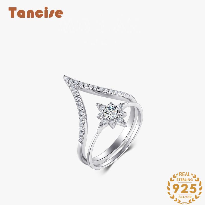 Tancise Classic стерлингового серебра 925 пробы кольцо с цирконом женские ювелирные изделия свадебное обещание вечерние подарок 5 серебряный
Tancise Classic стерлингового серебра 925 пробы кольцо с цирконом женские ювелирные изделия свадебное обещание вечерние подарок 5 серебряный