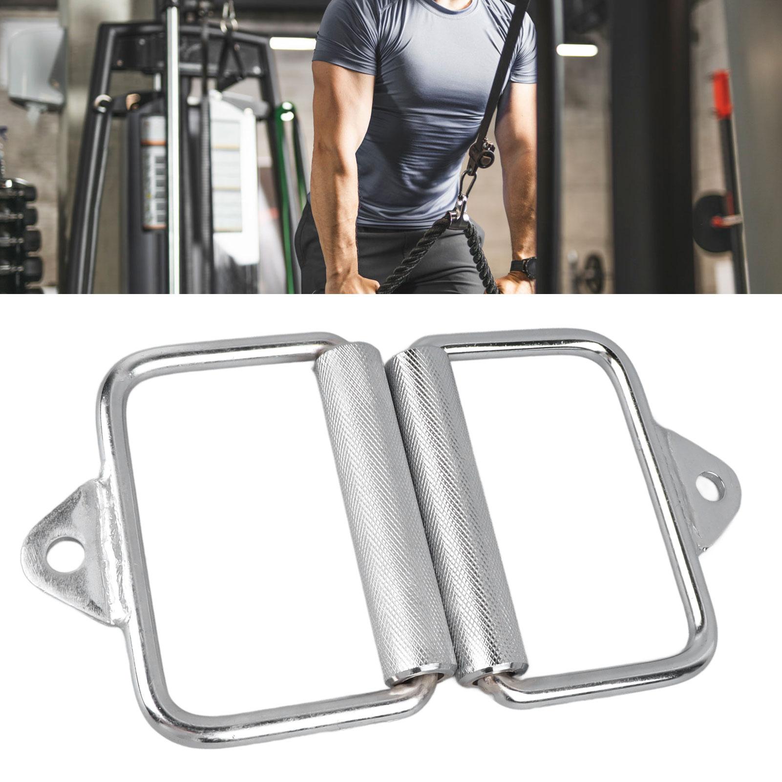 2PCS Gym Exercise Pull Handle Stainless Steel Electroplated D Row Handle Cable Attachment for Fitness Workout Cable Machine Accessories
2PCS Gym Exercise Pull Handle Stainless Steel Electroplated D Row Handle Cable Attachment for Fitness Workout Cable Machine Accessories