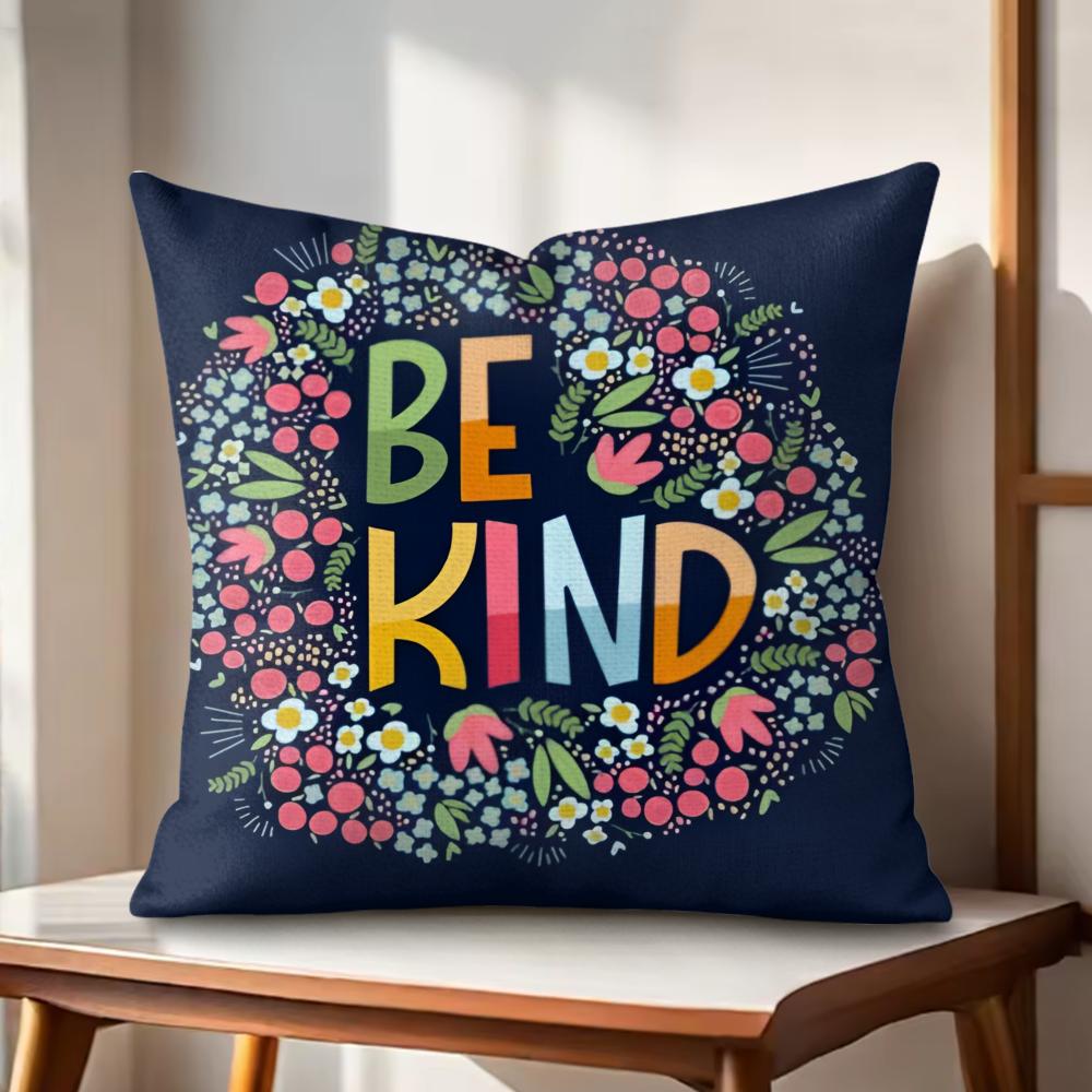 Be Kind Flowers Cushion Cover Natural Linen Organic Fabric DoubleSided Printing Couch Pillow Covers Home Decor 30x30cm
Be Kind Flowers Cushion Cover Natural Linen Organic Fabric DoubleSided Printing Couch Pillow Covers Home Decor 30x30cm