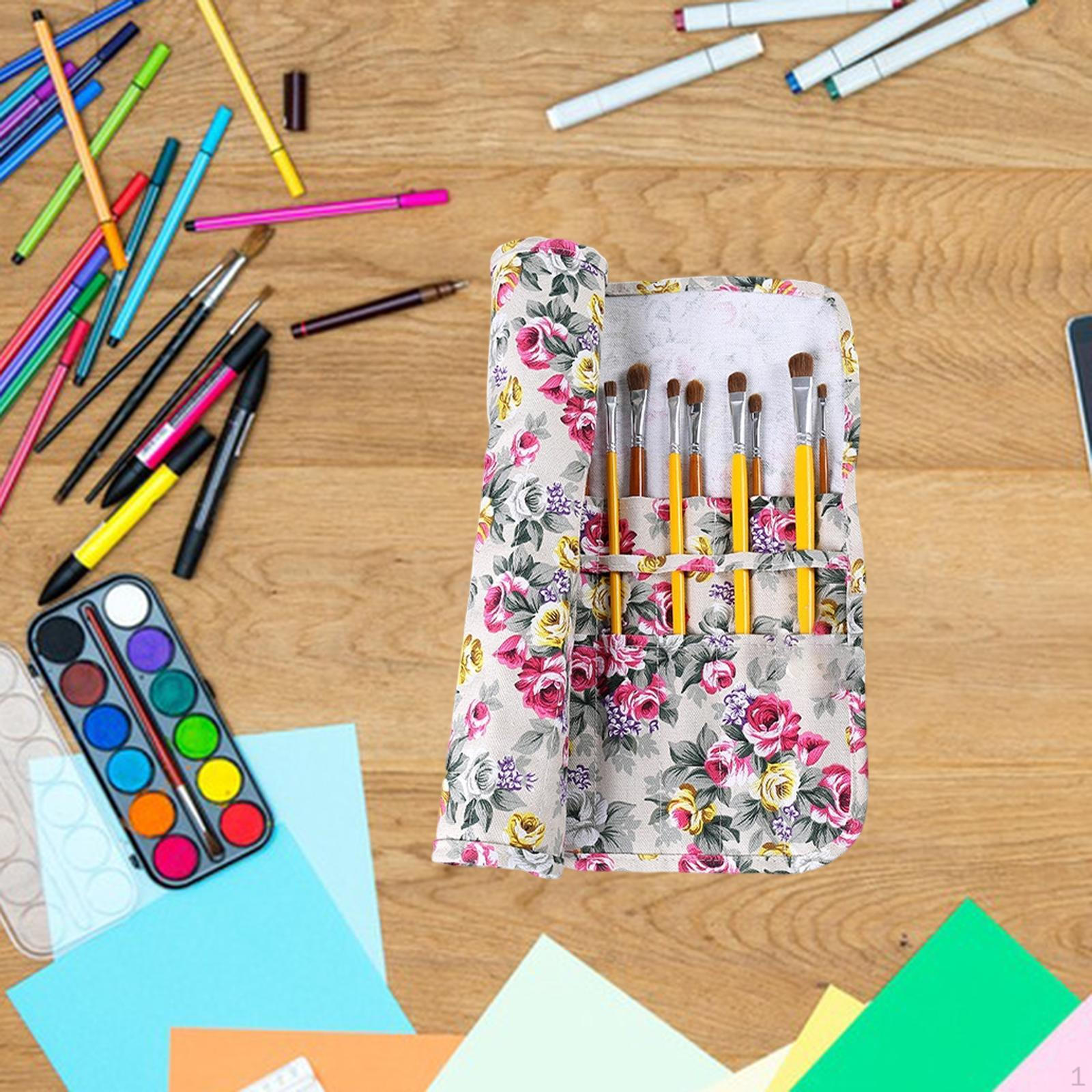 Pencil Pouch Stationery Rose Pattern Roll up Multifunction Marker Pen Case Bag for Women
Pencil Pouch Stationery Rose Pattern Roll up Multifunction Marker Pen Case Bag for Women