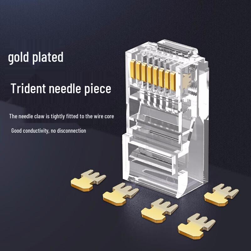 UGREEN CAT5E RJ45 Gold-Plated Ethernet Cable Connectors
UGREEN CAT5E RJ45 Gold-Plated Ethernet Cable Connectors