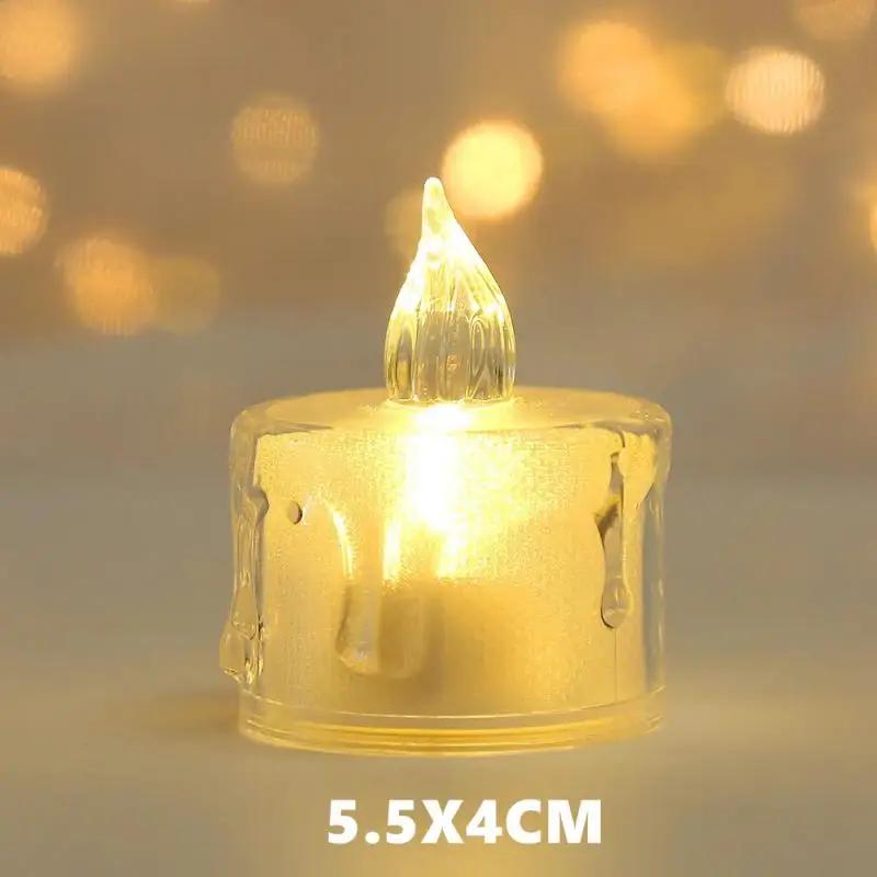 LED Electronic Candle with battery Acrylic Crystal Luminous Lamp Christmas Decoration Atmosphere Birthday Party Mini Night Light 1PCS
LED Electronic Candle with battery Acrylic Crystal Luminous Lamp Christmas Decoration Atmosphere Birthday Party Mini Night Light 1PCS