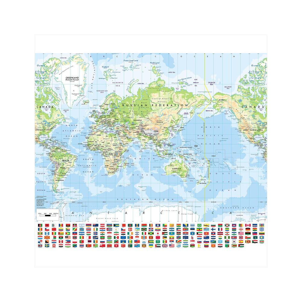 World Map-Geographic Map with Cities,Wall Hanging,Frameless,Home Decor,Study,Geographical Tools,Tourism/education Tools 60*60cm
World Map-Geographic Map with Cities,Wall Hanging,Frameless,Home Decor,Study,Geographical Tools,Tourism/education Tools 60*60cm