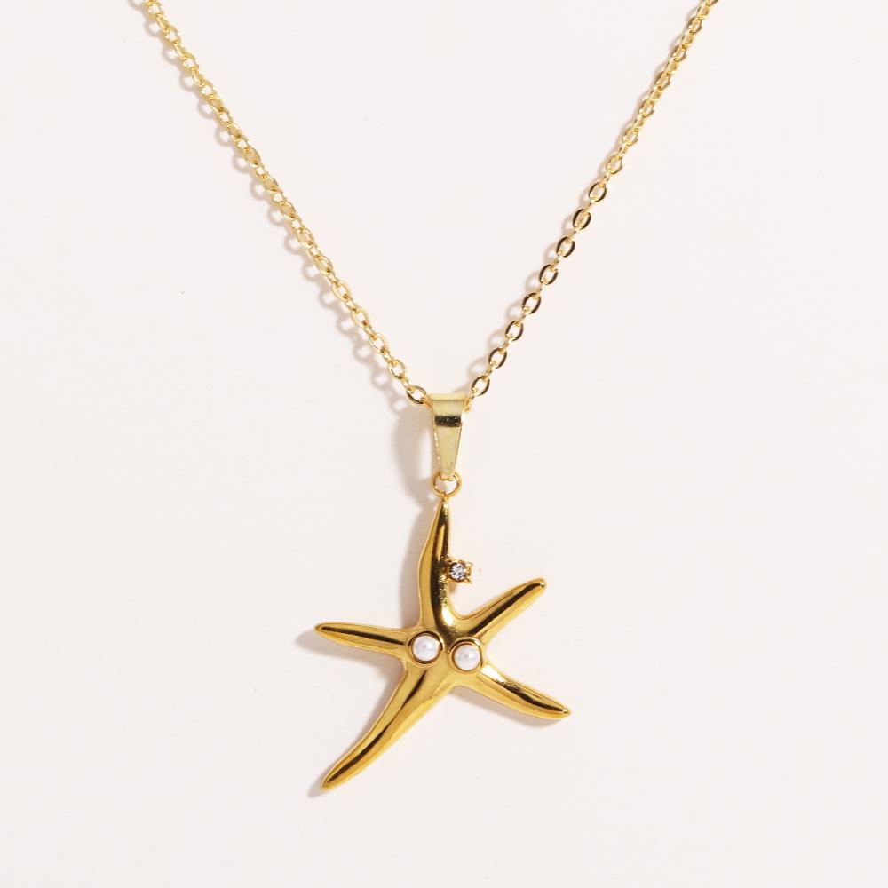 Stainless Steel Necklaces Simple Leaf Starfish Pendant Choker Chain Fashion Necklace For Women Jewelry Party Girls Friends Gifts
Stainless Steel Necklaces Simple Leaf Starfish Pendant Choker Chain Fashion Necklace For Women Jewelry Party Girls Friends Gifts