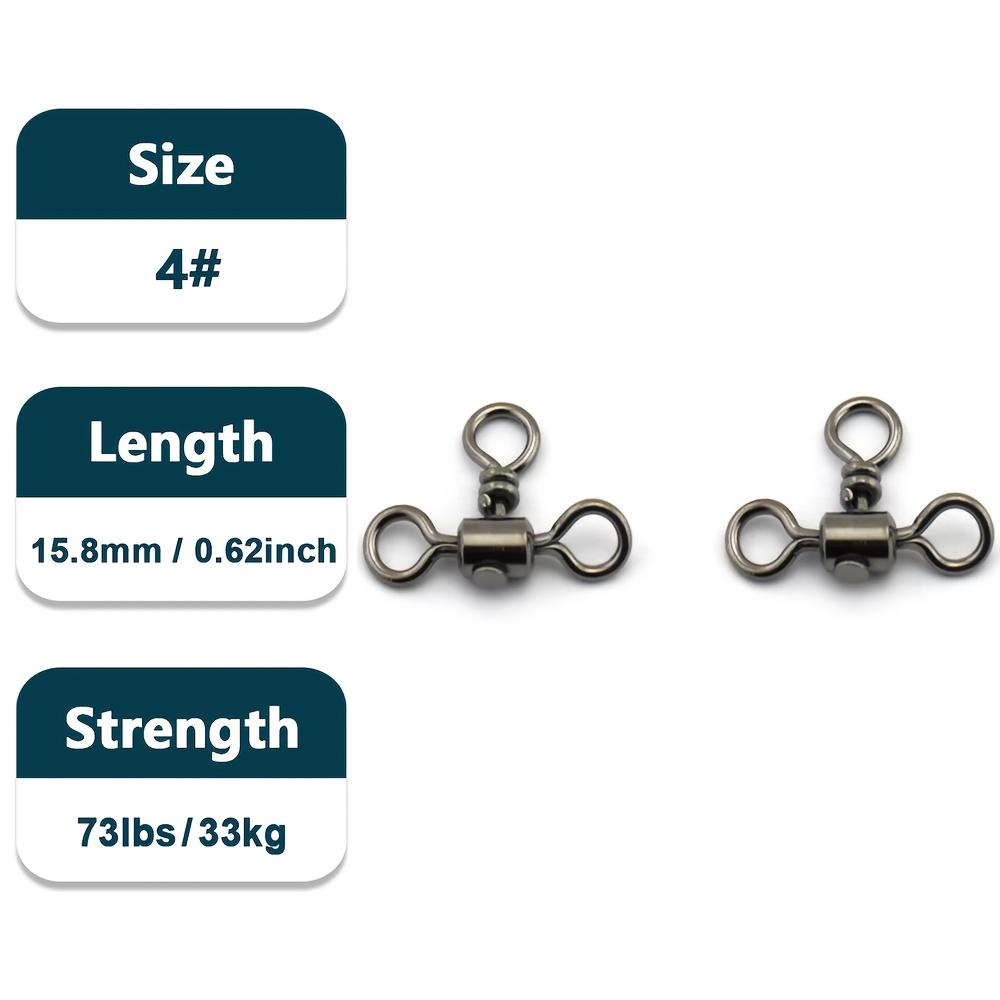 50pcs 3 Way Barrel Fishing Reel Line Cross Line Float with Solid Ring Copper Fish Hook Line Connector Fishing Accessories 50pcs
50pcs 3 Way Barrel Fishing Reel Line Cross Line Float with Solid Ring Copper Fish Hook Line Connector Fishing Accessories 50pcs