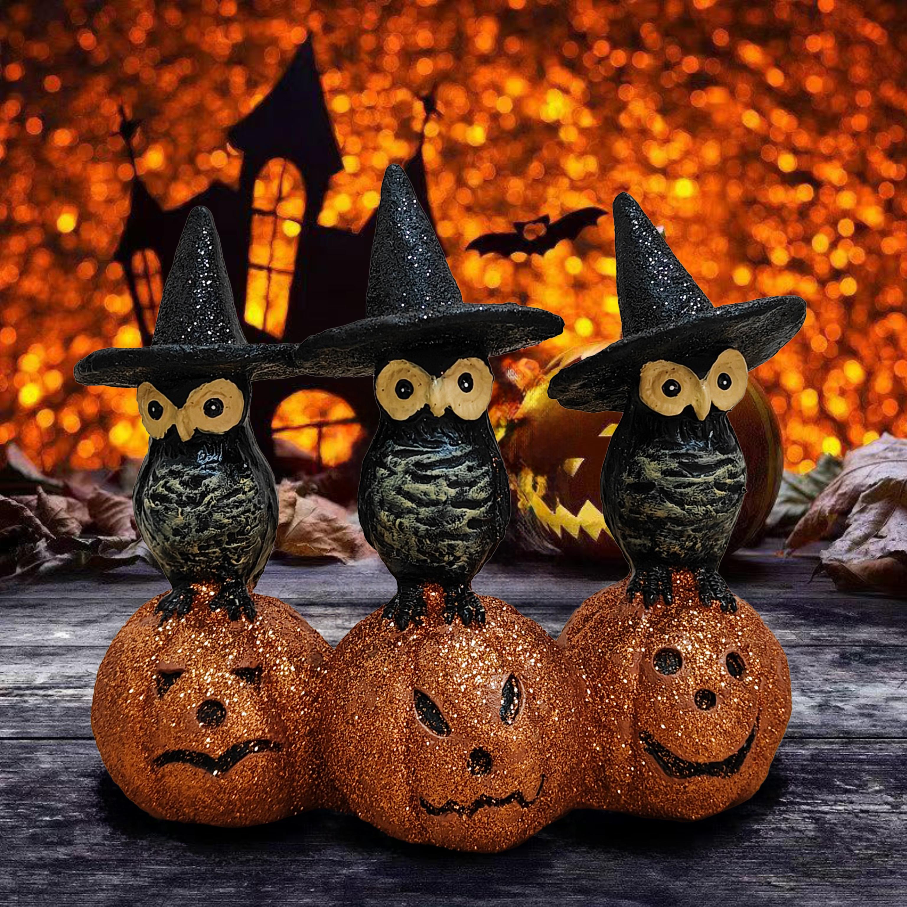 Black Owl & Pumpkin Halloween Decoration, Halloween Party Gifts, Pumpkin Halloween Home Decor.
Black Owl & Pumpkin Halloween Decoration, Halloween Party Gifts, Pumpkin Halloween Home Decor.