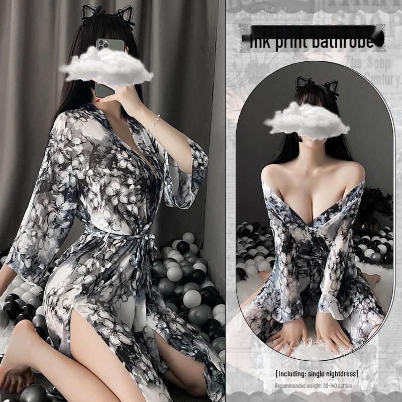 Маньян Сексуальное Женское Белье: Пижамный комплект из японского кимоно с принтом One Size серый
Маньян Сексуальное Женское Белье: Пижамный комплект из японского кимоно с принтом One Size серый