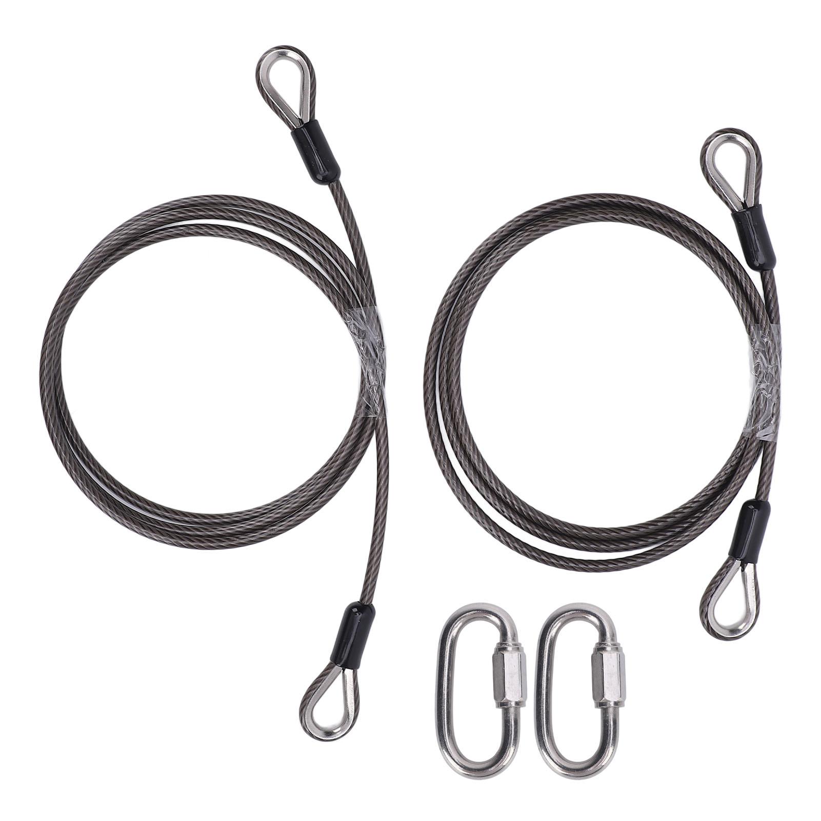 2 Pcs Trailer Gate Lift Cables with EZ Spring Clip High Strength Easy Installation Safe 125542 for Gorilla Trailer Tailgate Lift
2 Pcs Trailer Gate Lift Cables with EZ Spring Clip High Strength Easy Installation Safe 125542 for Gorilla Trailer Tailgate Lift