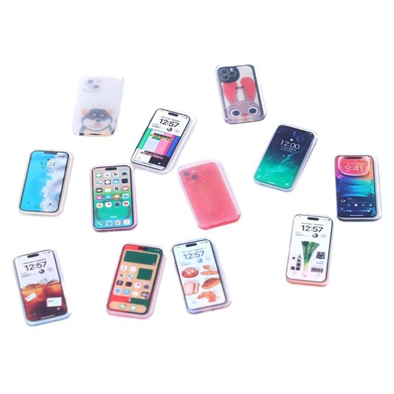 TS 5Pcs new Kids Pretend Play Toys Doll House Accessories 1:12 Dollhouse Miniature Mobile Phone Simulation Smartphone Model
TS 5Pcs new Kids Pretend Play Toys Doll House Accessories 1:12 Dollhouse Miniature Mobile Phone Simulation Smartphone Model