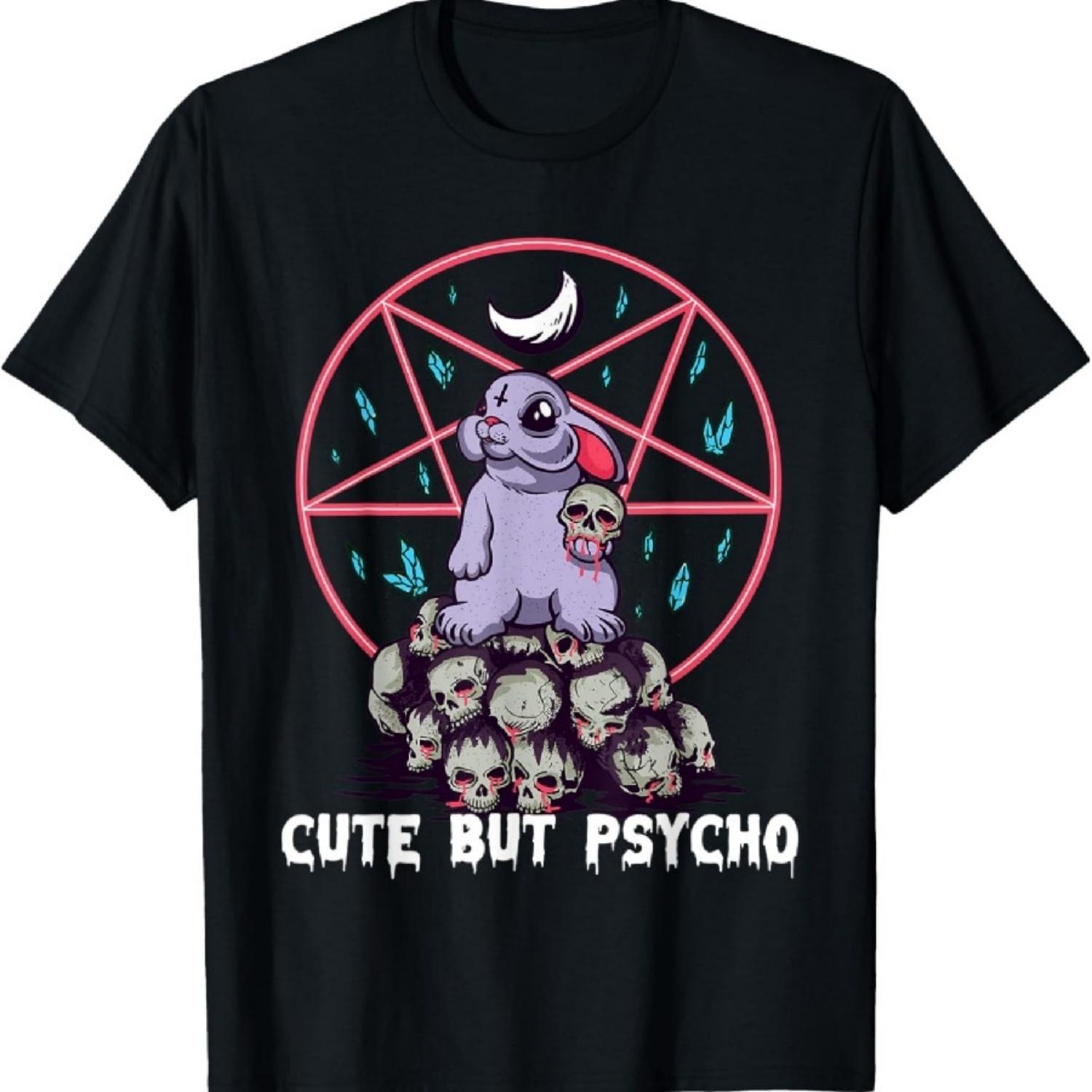Cute but Psycho Rabbit Hare Occult Skulls Goth T-Shirt S
Cute but Psycho Rabbit Hare Occult Skulls Goth T-Shirt S