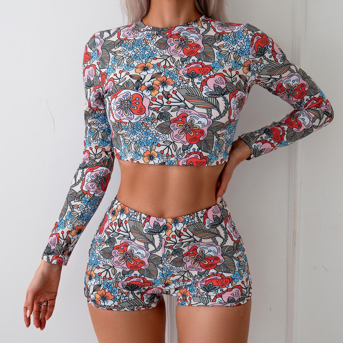 Women s Tropical Floral Boyleg Long Sleeve Tankini Set Extra Large квітковий колір друку
Women s Tropical Floral Boyleg Long Sleeve Tankini Set Extra Large квітковий колір друку