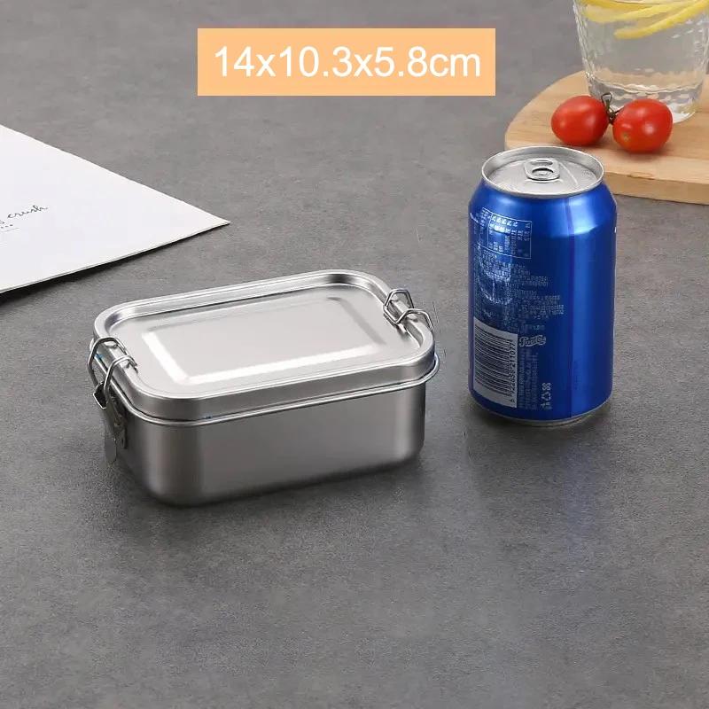 304 Stainless Steel Bento Box With Lockable Clip Metal Portable Food Storage Boxes Multiple Sizes For Home Use Fresh-keeping Box
304 Stainless Steel Bento Box With Lockable Clip Metal Portable Food Storage Boxes Multiple Sizes For Home Use Fresh-keeping Box