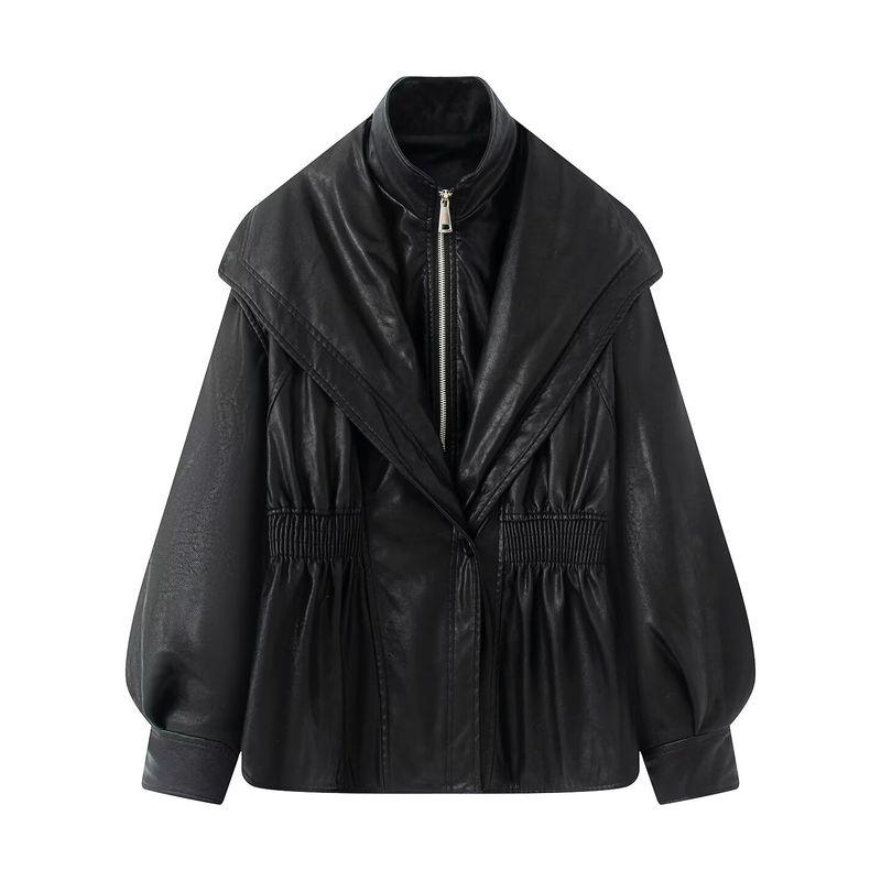 Araltay New Arrival Fashion Style Women s Clothing Fashion All-Match Washed Old Style Imitation Leather Fake Two-Pieces Coats Black L
Araltay New Arrival Fashion Style Women s Clothing Fashion All-Match Washed Old Style Imitation Leather Fake Two-Pieces Coats Black L