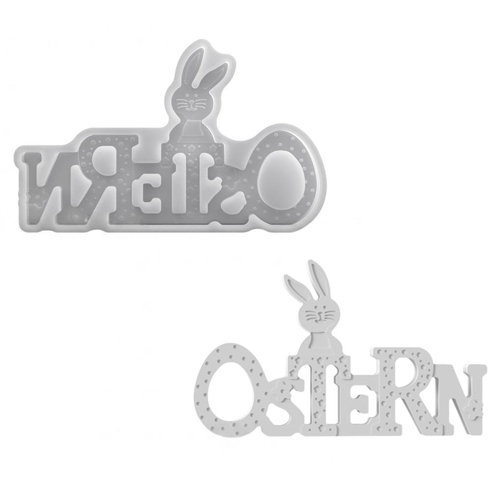 Cartoon Rabbit Easter Letter Decorative Mold Transparent DIY Ostern Silicone Mold Ornament Silicone Decorative Board Clay Mould
Cartoon Rabbit Easter Letter Decorative Mold Transparent DIY Ostern Silicone Mold Ornament Silicone Decorative Board Clay Mould