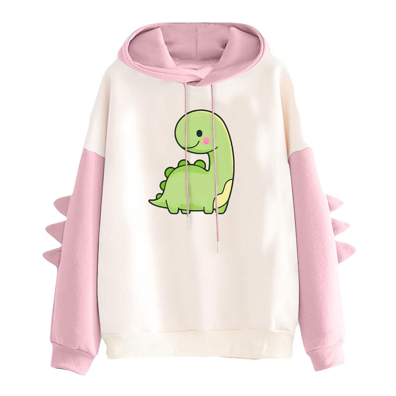 Women s Printed Contrasting Dinosaur Loose Casual Hoodie S
Women s Printed Contrasting Dinosaur Loose Casual Hoodie S