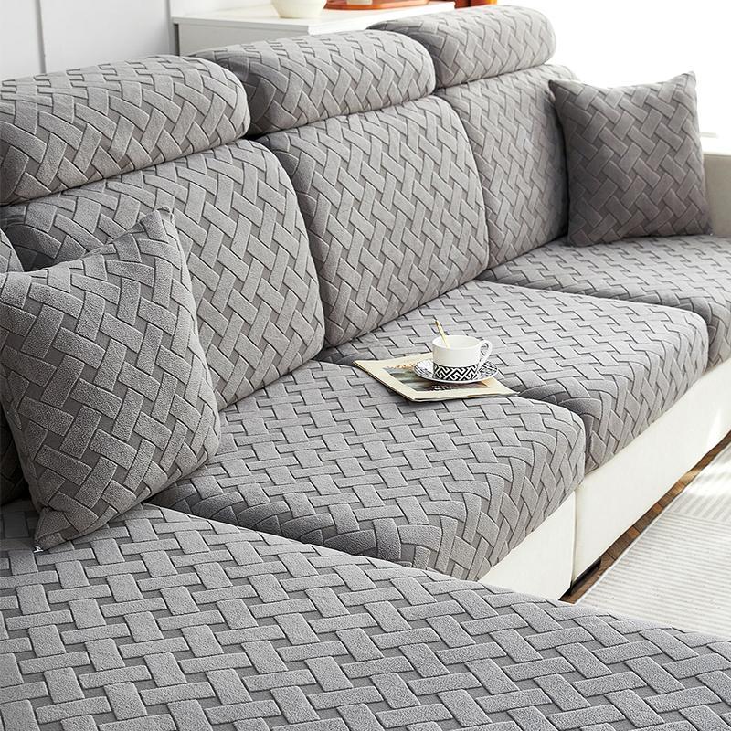 1pc Geometric Jacquard Stretchy Sofa Seat Cover, ModernPlain Color Sofa Cushion Cover For Living Room 1-Seater 50-60CM
1pc Geometric Jacquard Stretchy Sofa Seat Cover, ModernPlain Color Sofa Cushion Cover For Living Room 1-Seater 50-60CM