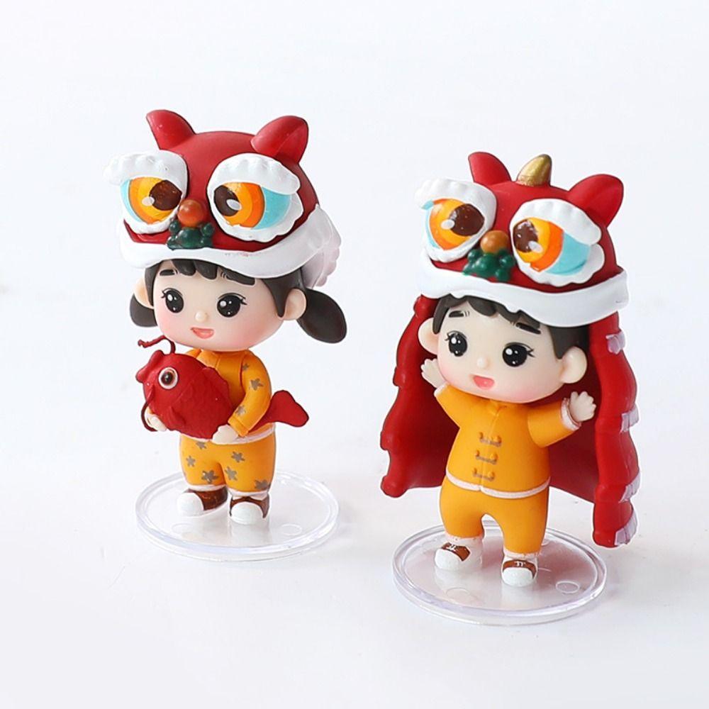 Lion Dance Lion Dance Doll Ornament PVC New Year Miniature Ornaments Home Decoration boy
Lion Dance Lion Dance Doll Ornament PVC New Year Miniature Ornaments Home Decoration boy