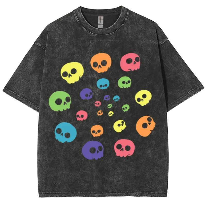 Cute Funny Style Colorful Skull Print Women s T-Shirt Round Neck Loose Oversized Short Sleeve Fashion Design Vintage Top Tee 3XL
Cute Funny Style Colorful Skull Print Women s T-Shirt Round Neck Loose Oversized Short Sleeve Fashion Design Vintage Top Tee 3XL