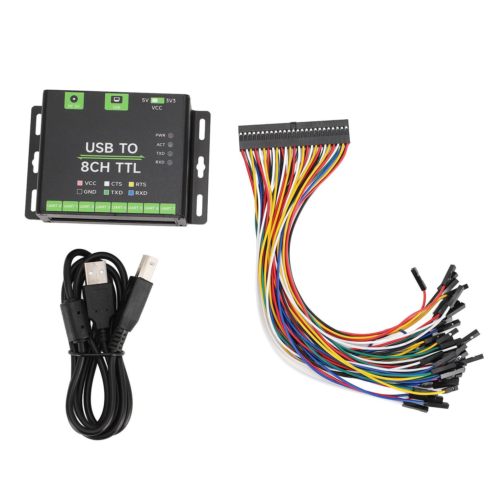 Industrial USB to TTL Converter Onboard Self Recovery Fuse and Protection Diodes USB to 8CH TTL 
Industrial USB to TTL Converter Onboard Self Recovery Fuse and Protection Diodes USB to 8CH TTL