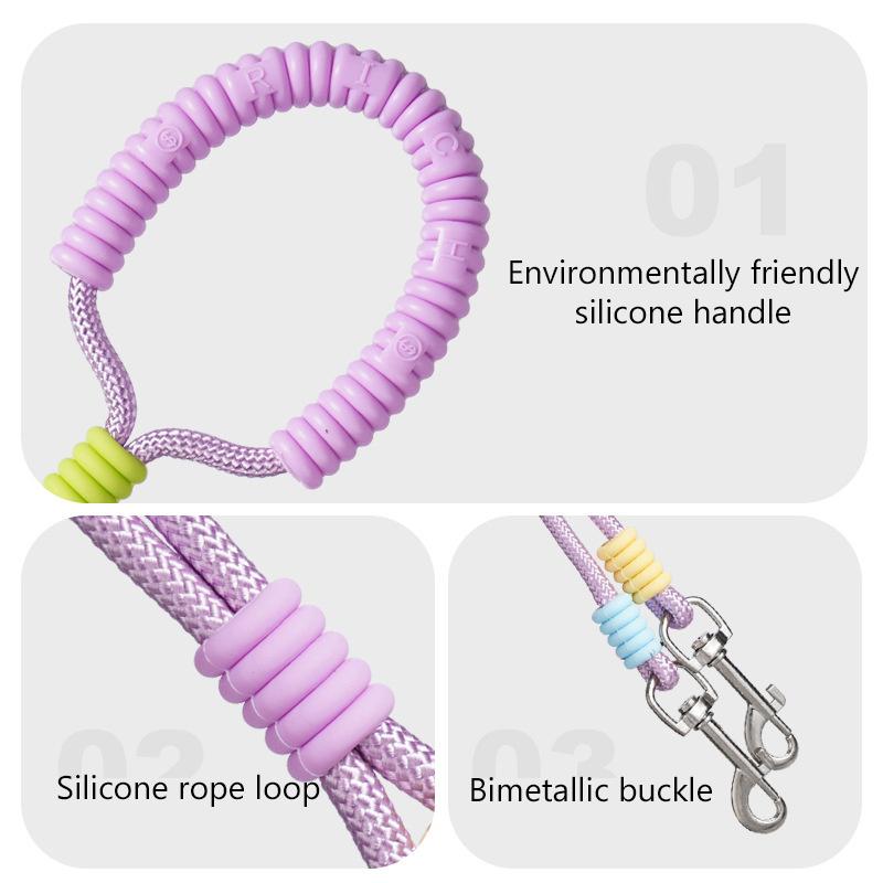 1/2Pcs Lightweight Dog Leash Double Handle Dog Anti-Lost Leash Pet Extend Bold Leash Pet Supplies Double Pet Traction Rope as the picture
1/2Pcs Lightweight Dog Leash Double Handle Dog Anti-Lost Leash Pet Extend Bold Leash Pet Supplies Double Pet Traction Rope as the picture