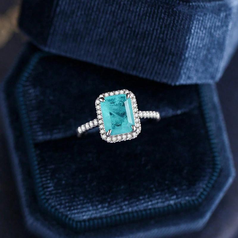 925 Sterling Silver Four Clawed Square 7 * 9mm Fashion Green Ring For Women Engagement Wedding Luxury High Quality Fine Jewelry 5
925 Sterling Silver Four Clawed Square 7 * 9mm Fashion Green Ring For Women Engagement Wedding Luxury High Quality Fine Jewelry 5