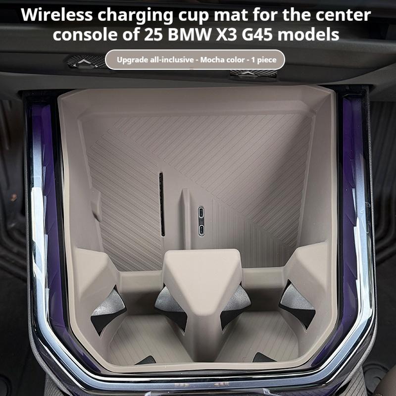 Силиконовый подстаканник на консоль автомобиля, коврик для защиты, беспроводная зарядка, авто для BMW X3 G45 2025 2026, аксессуары, стайлинг интерьера
Силиконовый подстаканник на консоль автомобиля, коврик для защиты, беспроводная зарядка, авто для BMW X3 G45 2025 2026, аксессуары, стайлинг интерьера