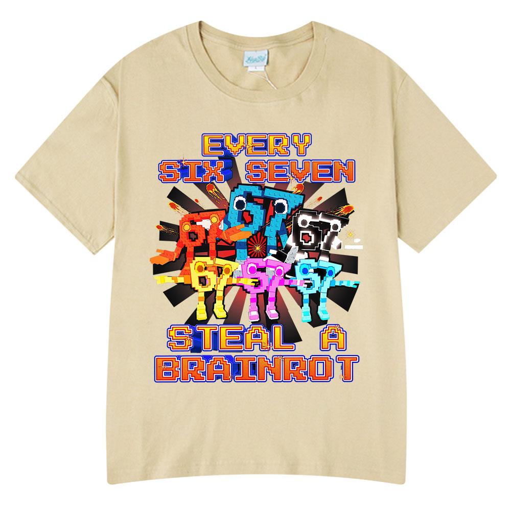 Every 67 Six Seven Steal A Brainrot Meme T Shirts Unisexs Women Clothing Fashion Cotton Casual Short Sleeve Tshirts Streetwear 2XL
Every 67 Six Seven Steal A Brainrot Meme T Shirts Unisexs Women Clothing Fashion Cotton Casual Short Sleeve Tshirts Streetwear 2XL