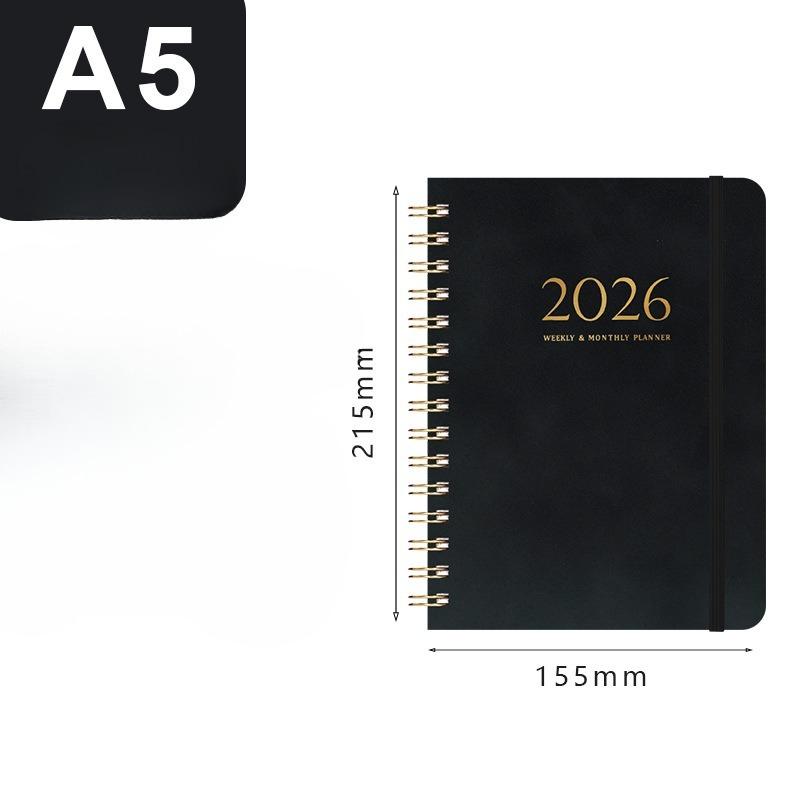2026 Planner - Weekly and Monthly Planner, A5 Size, Hard Cover Black чорний
2026 Planner - Weekly and Monthly Planner, A5 Size, Hard Cover Black чорний